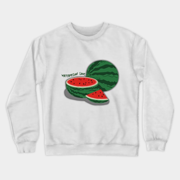 watermelon Crewneck Sweatshirt by D_creations